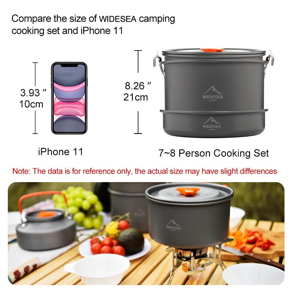 Widesea Aluminium Camping Pot — Group Outdoor Cookware - Fish & Cheaps | Fishing & Outdoor Gear