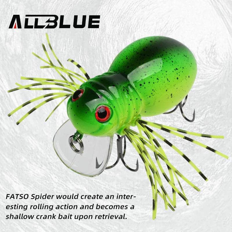 ALLBLUE FATSO SPIDER – Lifelike Rolling Insect Crankbait - Fish & Cheaps | Fishing & Outdoor Gear