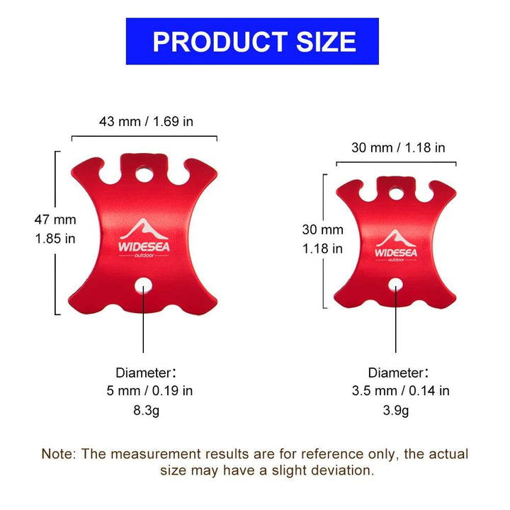 Widesea Adjustable Alloy Cord Buckles — 4-Pack - Fish & Cheaps | Fishing & Outdoor Gear