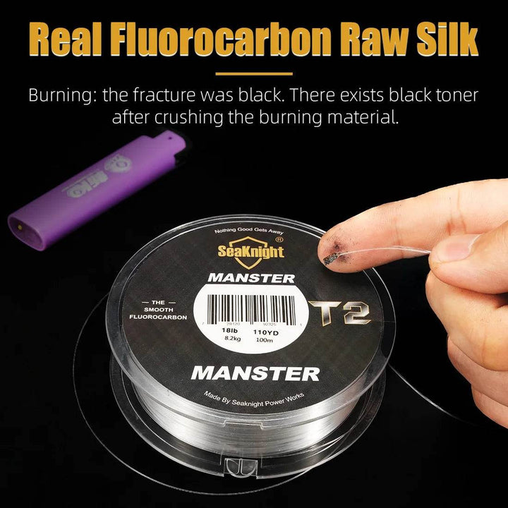 SeaKnight MANSTER T2 Fluorocarbon 100M Line - Fish & Cheaps | Fishing & Outdoor Gear