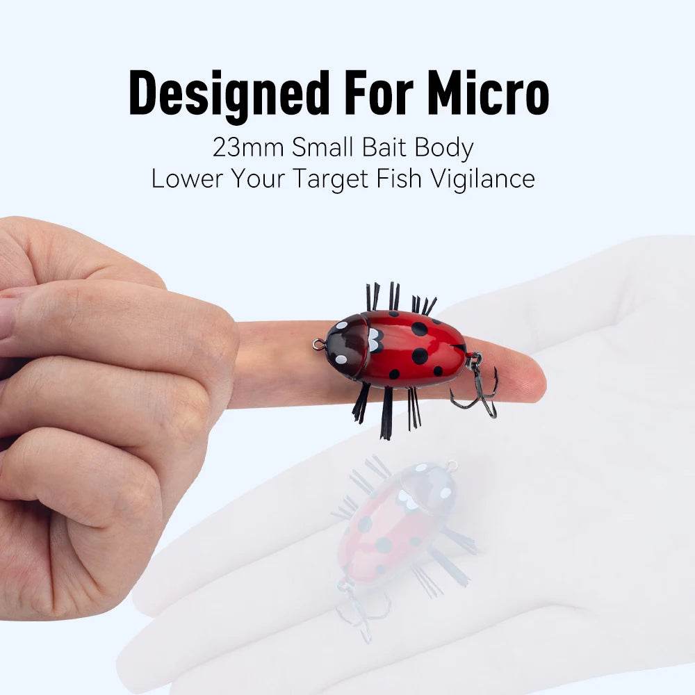 Kingdom Microbeetle MicroBug Topwater Lure - Fish & Cheaps | Fishing & Outdoor Gear