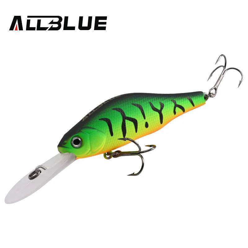 ALLBLUE HUNCH 70SP DR Professional Fishing Lure 70mm 10g Suspend Wobbler Minnow Depth 1.5-2m Bass Pike Artificial Bait Tackle
