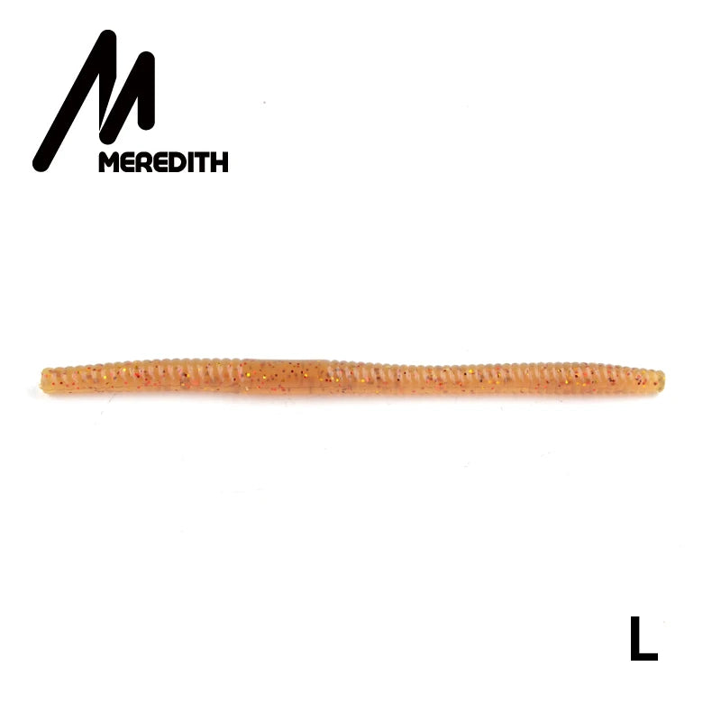 MEREDITH Fishing Soft Lures 140mm 5.3g 10pcs Artificial Worm Baits Silicone Fishing Lures crankbait Fishing Tackle