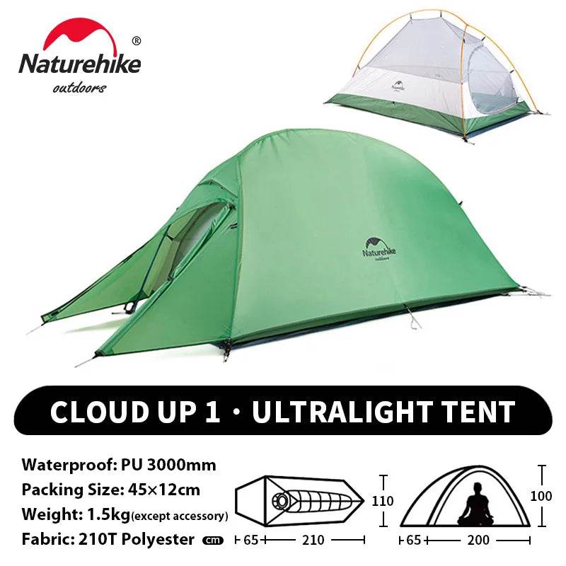 Naturehike Cloud Up 1 Ultralight Tent - Fish & Cheaps | Fishing & Outdoor Gear