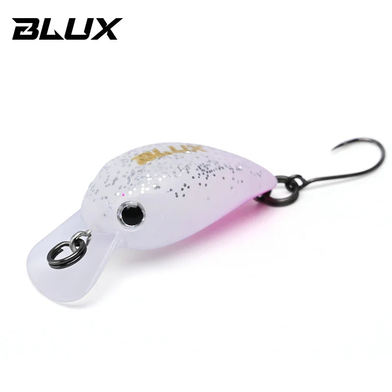 BLUX JUMP 1.9g 25mm Mini Crankbait Wobbler Trout Fishing Lure Freshwater Minnow Crank Artificial Hard Bait Fishing Tackle