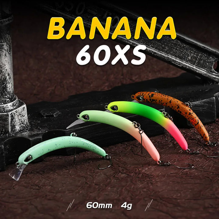 BLUX BANANA 60XS Crankbait 4g 60mm BFS Area Trout Wobbler Fishing Lure Freshwater Minnow Crank Artificial Hard Bait Tackle