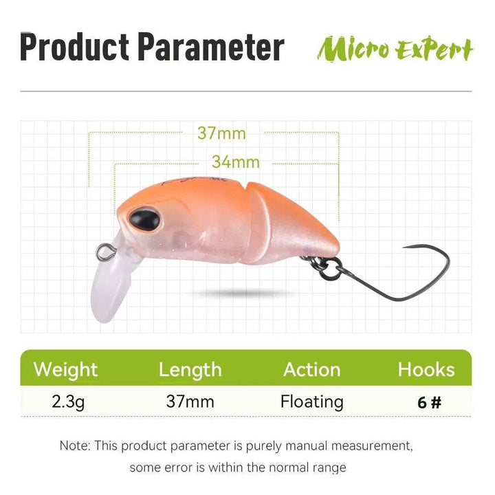 Kingdom Micro Expert 2.3g Jointed Minnow - Fish & Cheaps | Fishing & Outdoor Gear