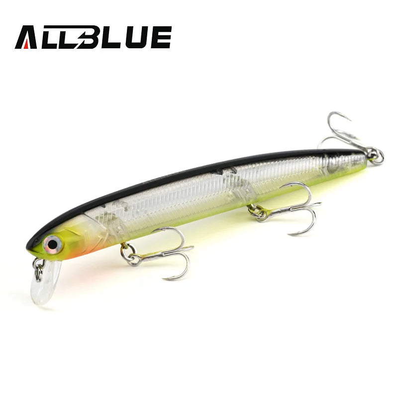 ALLBLUE K-0 Minnow Top Water Wobbler 115mm 13g Fishing Lure Floating Jerkbaits Shallow Diving Hard Bait 0-0.3M Pike Bass Tackle