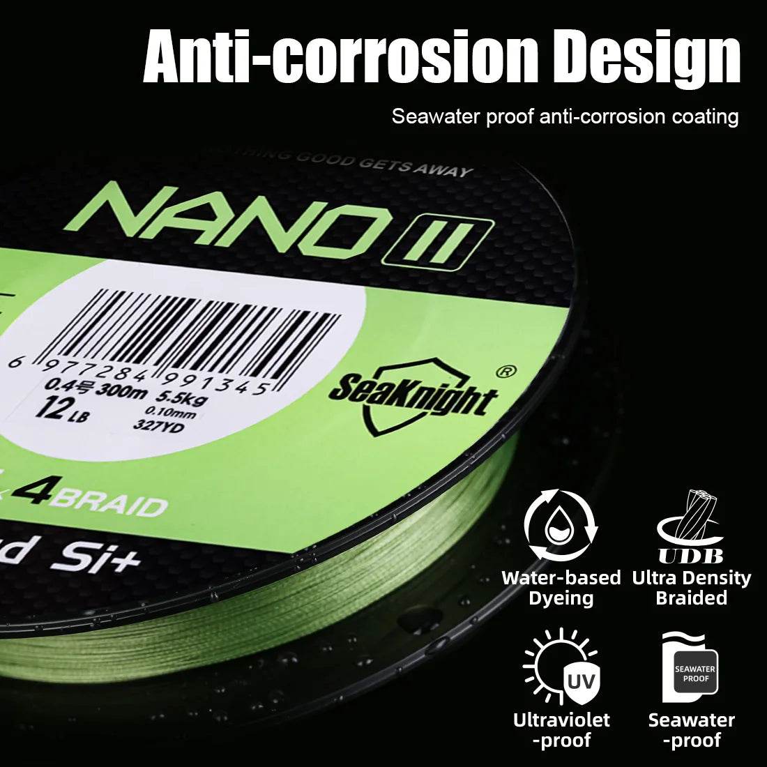 SeaKnight NANO II 4 Strand PE Braided Line - Fish & Cheaps | Fishing & Outdoor Gear