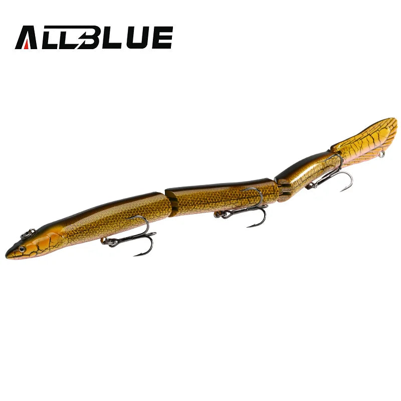 ALLBLUE Jointed Eel Swimbait 26g 235mm Slow Floating Minnow Fishing Lure Wobbler Jerkbait Artificial Hard Bait Pike Bass Perch