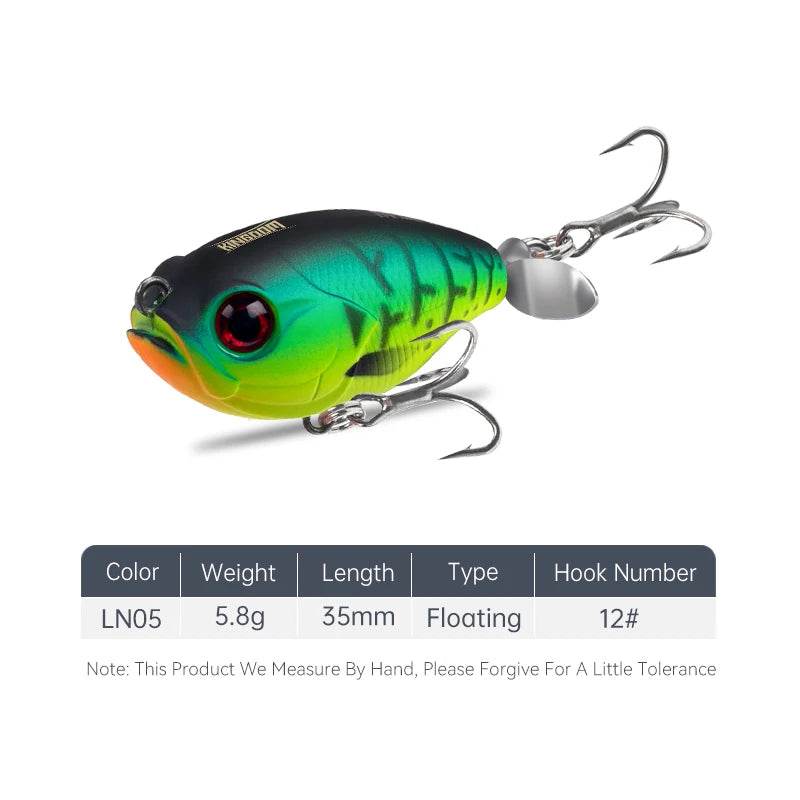 Kingdom GoldPop 35mm Topwater Lure - Fish & Cheaps | Fishing & Outdoor Gear