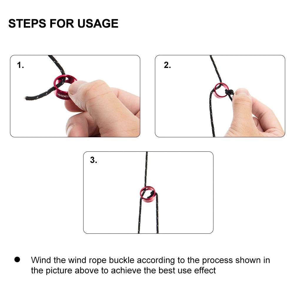 Widesea Adjustable Aluminium Tent Cord Buckles - Fish & Cheaps | Fishing & Outdoor Gear