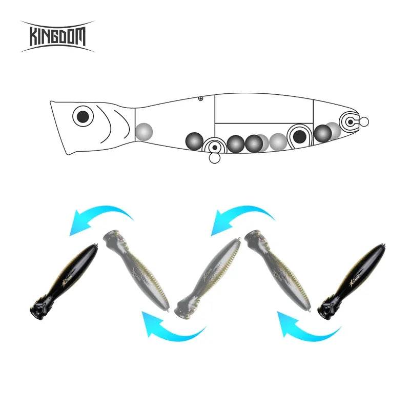 Kingdom TopWater Popper – Ultimate Floating Lure - Fish & Cheaps | Fishing & Outdoor Gear