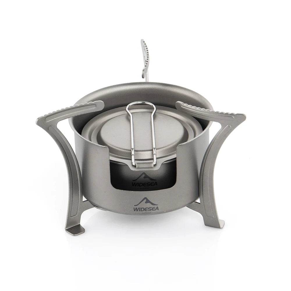 Widesea Titanium Camping Stove — Ultralight Burner for Trekking & Survival - Fish & Cheaps | Fishing & Outdoor Gear