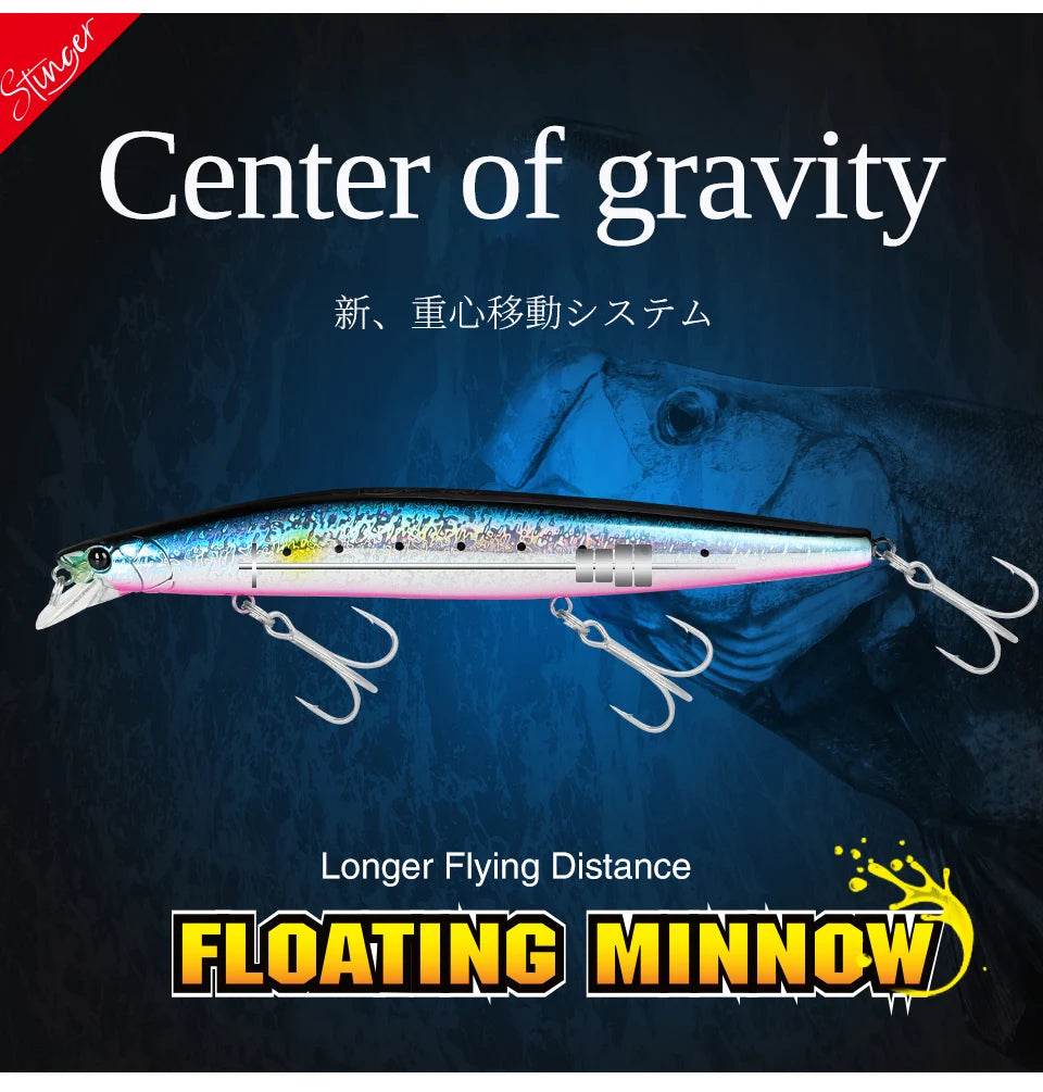 TSURINOYA 140F Ultra-Long Casting Minnow - Fish & Cheaps | Fishing & Outdoor Gear