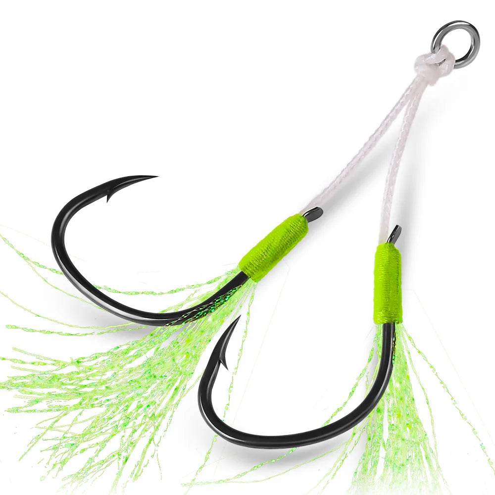 PROBEROS Jig Tail Assist Hooks: High Carbon, Ultra Reliable - Fish & Cheaps | Fishing & Outdoor Gear