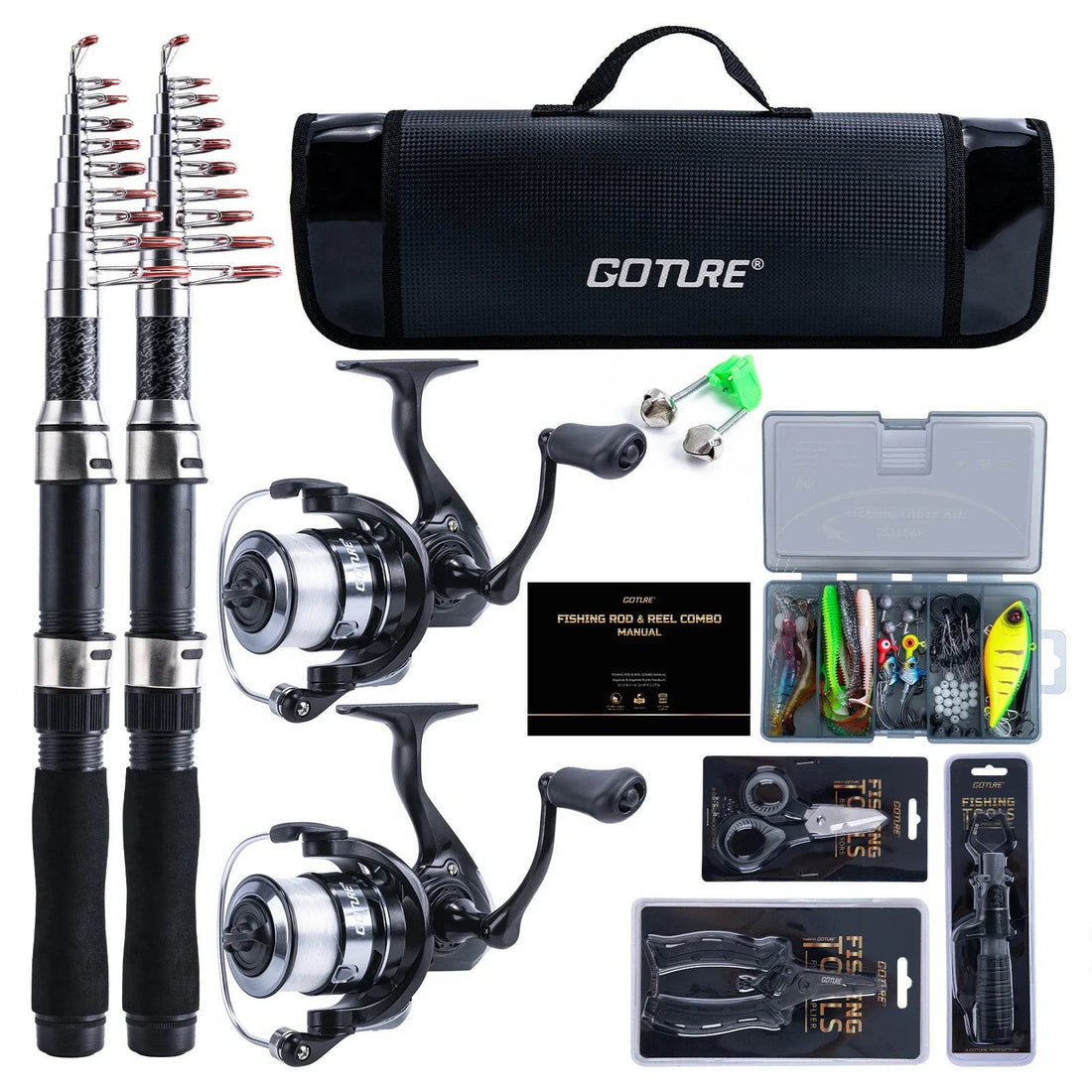 Goture Telescopic Lure Rod Combo Kit - Fish & Cheaps | Fishing & Outdoor Gear