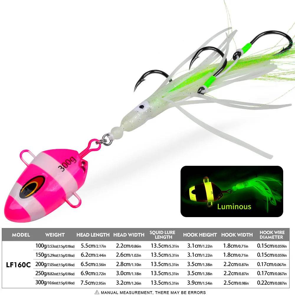 PROBEROS Metal Jig Glow Slow Jigging Lure - Fish & Cheaps | Fishing & Outdoor Gear