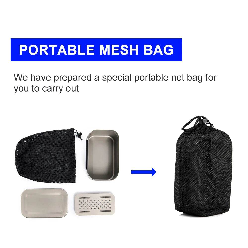 Widesea Lightweight Titanium Camping Lunch Box - Fish & Cheaps | Fishing & Outdoor Gear