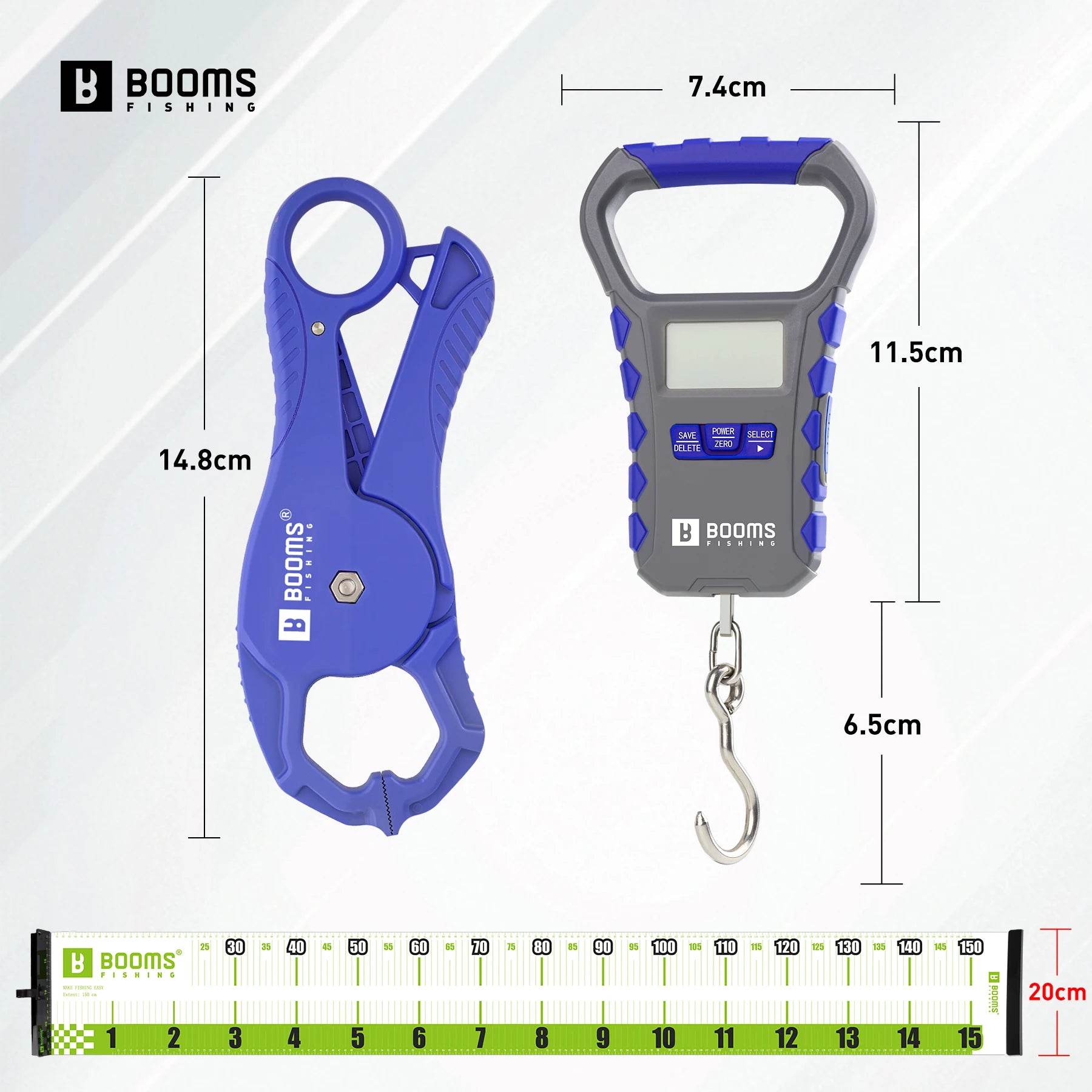 Booms Fishing 150cm Waterproof Measuring Ruler Set - Fish & Cheaps | Fishing & Outdoor Gear