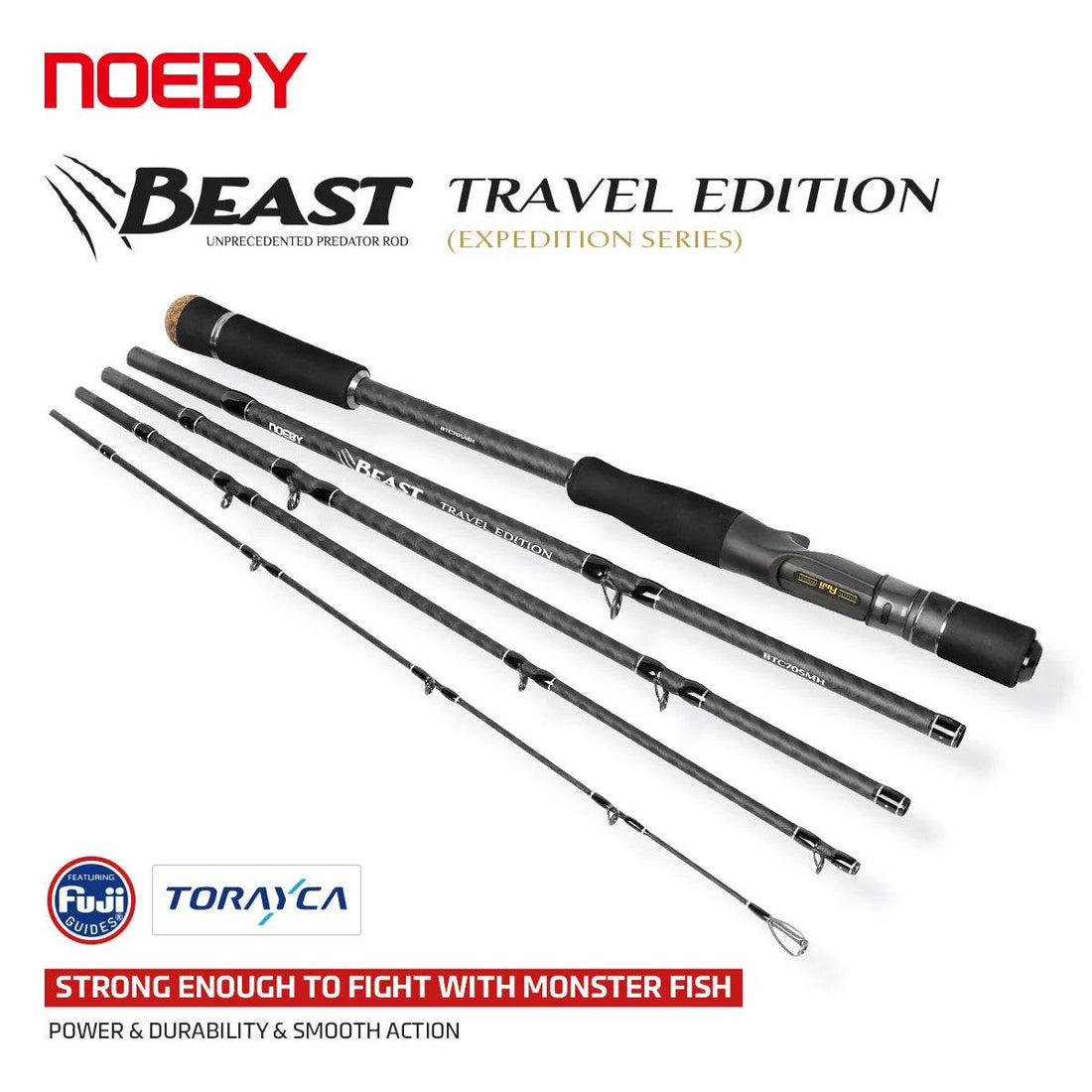 NOEBY Beast Predator Travel Fishing Rod - Fish & Cheaps | Fishing & Outdoor Gear