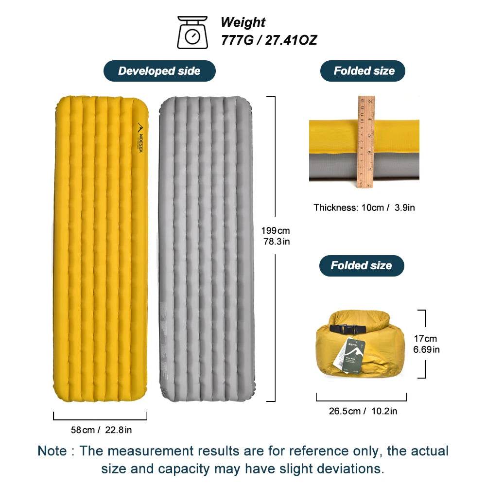 Widesea 7.6R Double Inflatable Camping Mattress - Fish & Cheaps | Fishing & Outdoor Gear