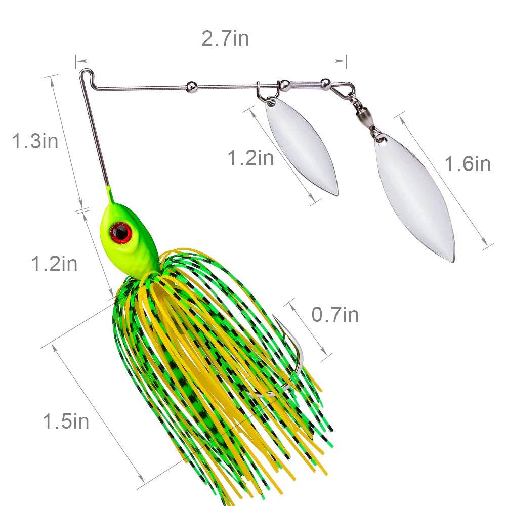 PROBEROS Spinner Bait – Precision Metal Lure - Fish & Cheaps | Fishing & Outdoor Gear