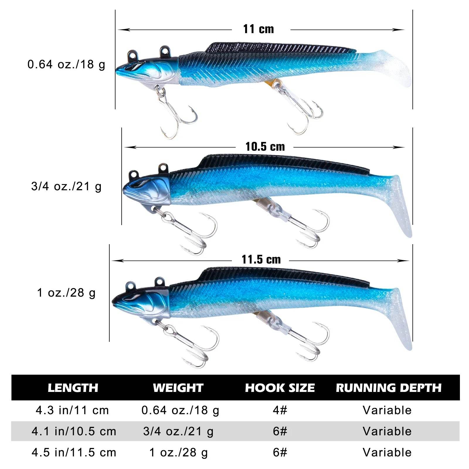 Goture Luna Soft Swimbait Lure Kit - Fish & Cheaps | Fishing & Outdoor Gear