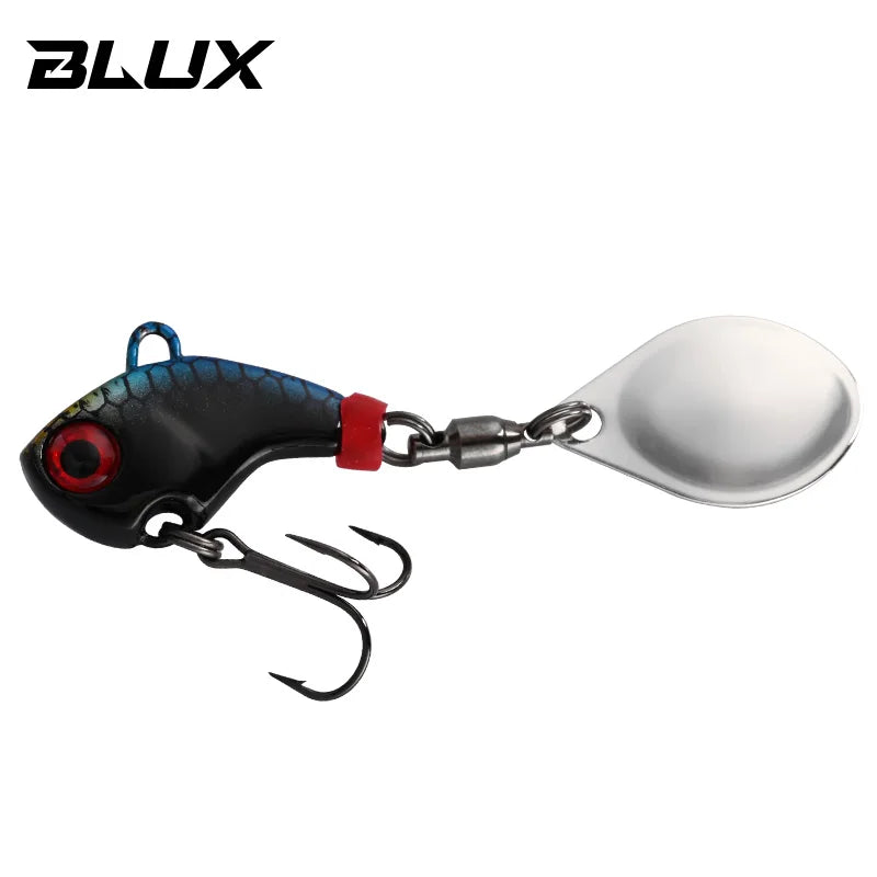 BLUX CYCLONE Tail Spinner 1/4oz 3/8oz Shad Metal Vib Casting Shore Jig Bait Copper Blade Spoon Freshwater Bass Fishing Lure