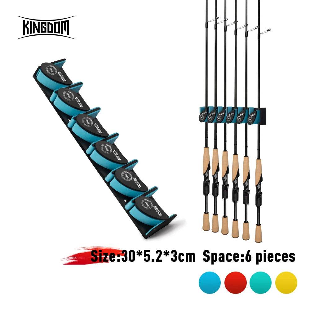Kingdom 6-Rod Wall Storage Rack - Fish & Cheaps | Fishing & Outdoor Gear
