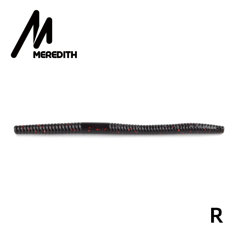 MEREDITH Fishing Soft Lures 140mm 5.3g 10pcs Artificial Worm Baits Silicone Fishing Lures crankbait Fishing Tackle
