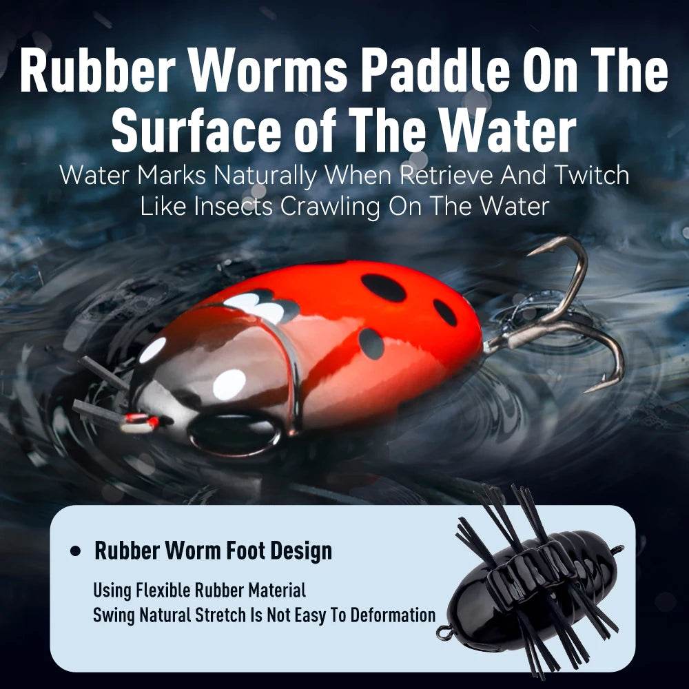 Kingdom Microbeetle MicroBug Topwater Lure - Fish & Cheaps | Fishing & Outdoor Gear