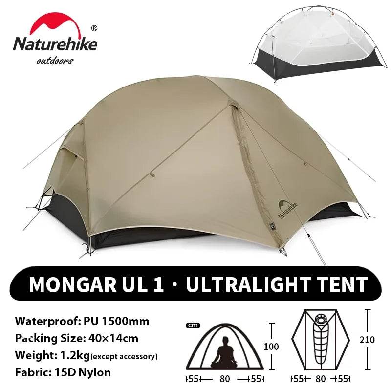 Naturehike Mongar UL 2 — Ultralight 2-Person Trekking Tent - Fish & Cheaps | Fishing & Outdoor Gear