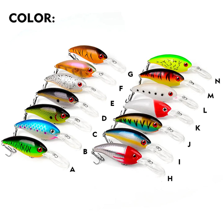 1 PCS Minnow Fishing Lure 10cm 14g Crankbait Hard Bait Hook 6# Topwater Artificial Wobbler Bass Japan Fly Fishing Accessories