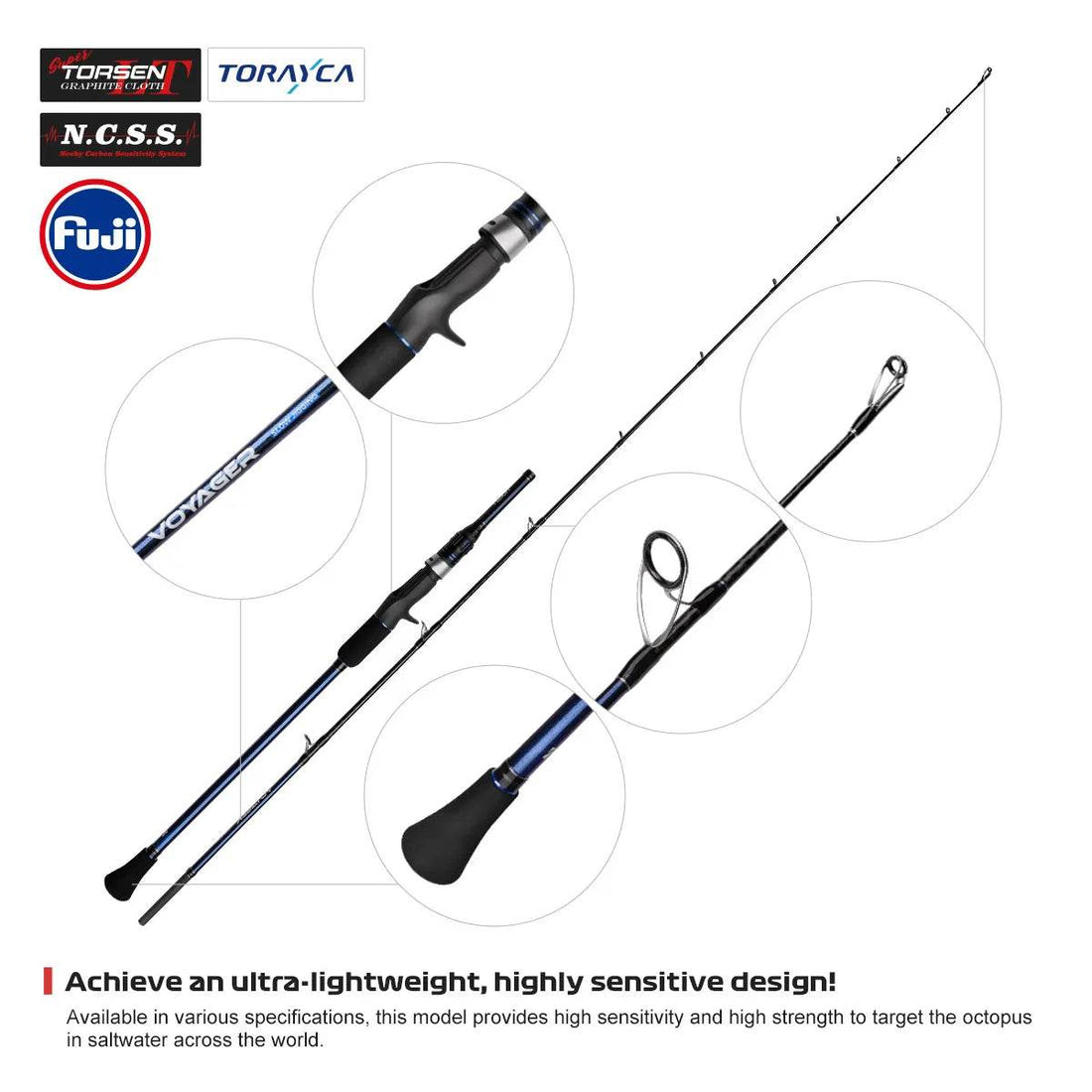 Noeby VOYAGER Slow Jigging Rod: Fuji Series - Fish & Cheaps | Fishing & Outdoor Gear