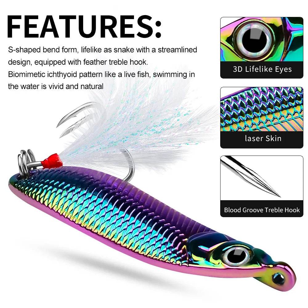 PROBEROS Metal VIB Spinner Spoon Lure - Fish & Cheaps | Fishing & Outdoor Gear