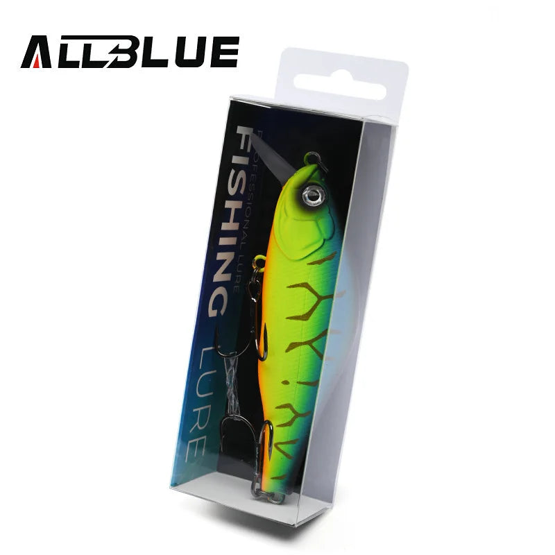 ALLBLUE HUNCH 105SP SR Fishing Lure Shad 105mm 28.5g Suspend Wobbler Minnow 1-1.5M Artificial Hard Plastic Bait Bass Pike Tackle