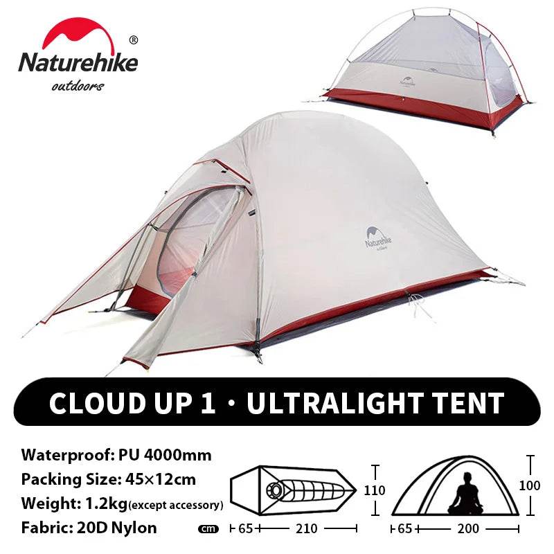 Naturehike Cloud Up 2 Ultralight Trekking Tent - Fish & Cheaps | Fishing & Outdoor Gear