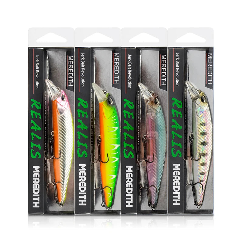 MEREDITH JERK MINNOW 100F 14g Floating Wobbler