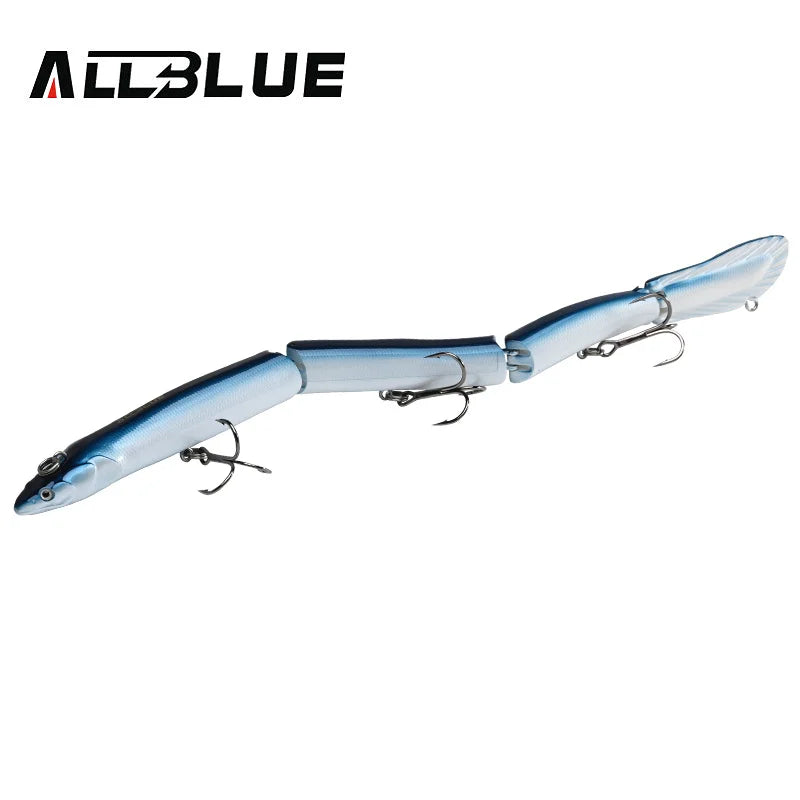 ALLBLUE Jointed Eel Swimbait 26g 235mm Slow Floating Minnow Fishing Lure Wobbler Jerkbait Artificial Hard Bait Pike Bass Perch