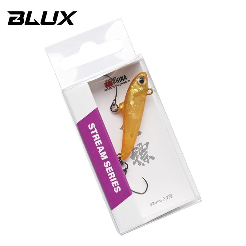 BLUX Dartrun 38mm 2.5g Chibi Lipless Sinking Plug Fishing Lure Crankbait Stream Area Trout Darts Plastic Artificial Bait Tackle