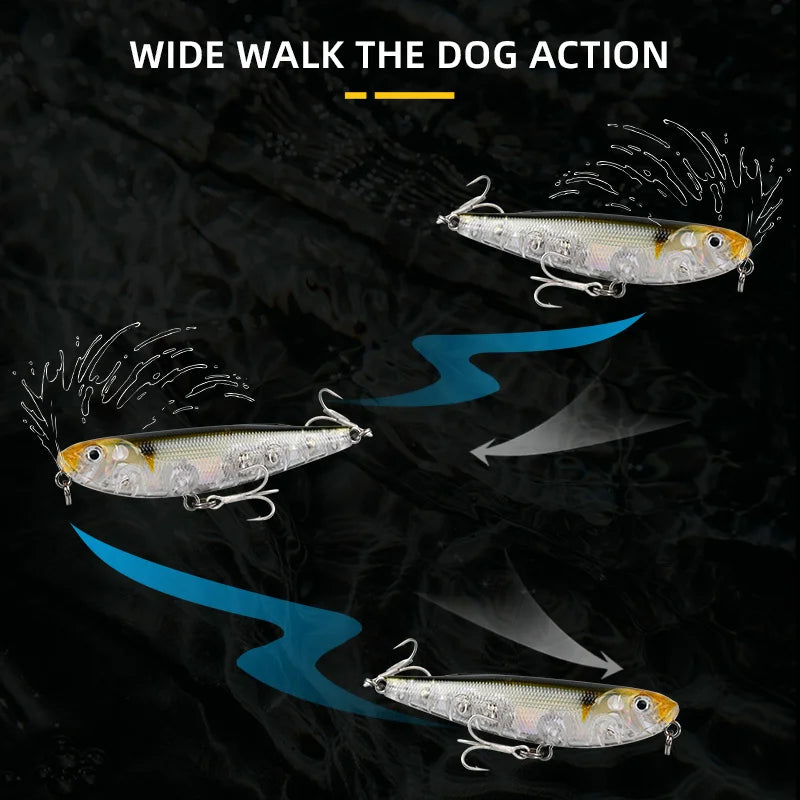 BLUX STRAY DOG Topwater Pencil 70MM 8.2g Surface Walker Fishing Lure Walk The Dog Artificial Saltwater Bass Hard Bait Tackle