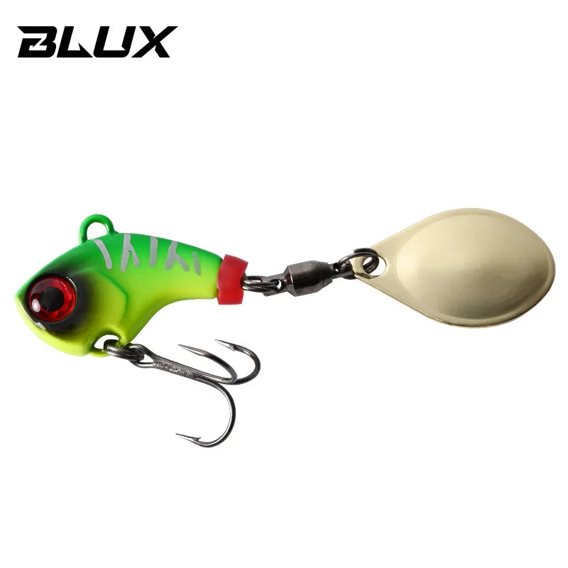 BLUX CYCLONE Tail Spinner 1/4oz 3/8oz Shad Metal Vib Casting Shore Jig Bait Copper Blade Spoon Freshwater Bass Fishing Lure