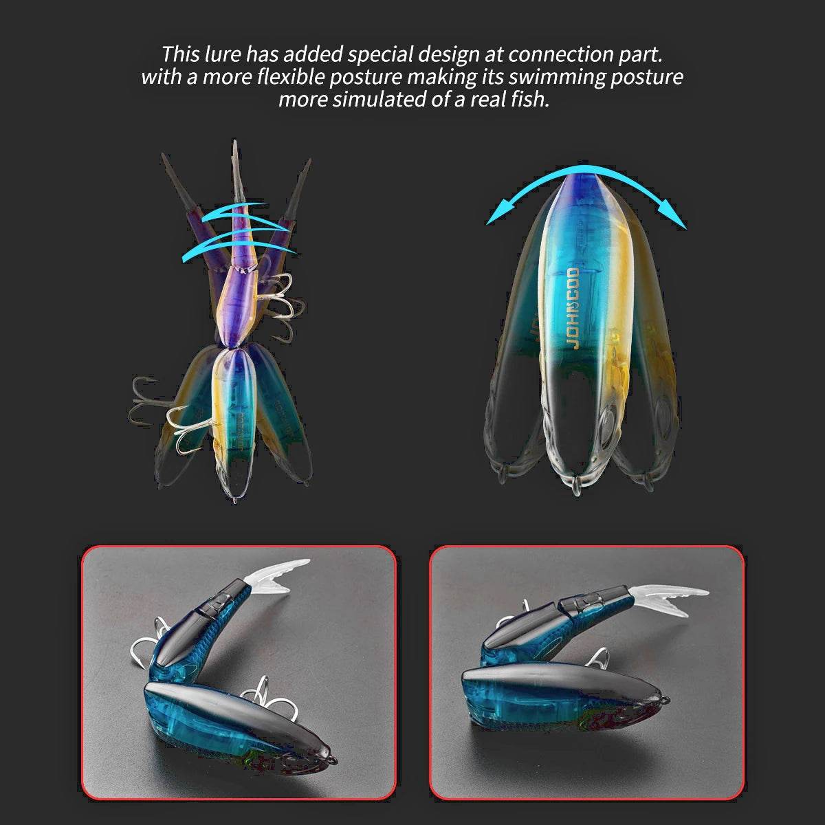 Johncoo 185mm Swimbait – Flash Blade Hardbait - Fish & Cheaps | Fishing & Outdoor Gear