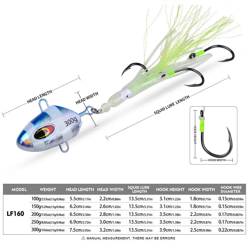 PROBEROS Metal Jig Glow Slow Jigging Lure - Fish & Cheaps | Fishing & Outdoor Gear