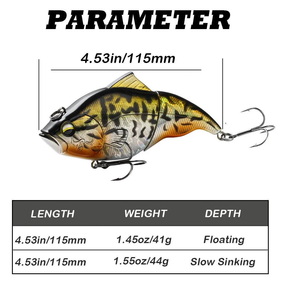 JOHNCOO 115mm VIB Vibration SW Lure - Fish & Cheaps | Fishing & Outdoor Gear