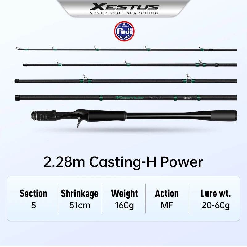 Kingdom Xestus 5-Section Travel Fishing Rod - Fish & Cheaps | Fishing & Outdoor Gear