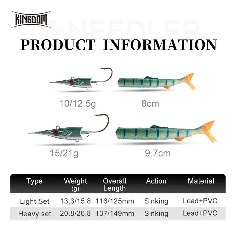 Kingdom T-NEEDLE Jig Soft Lures - Fish & Cheaps | Fishing & Outdoor Gear
