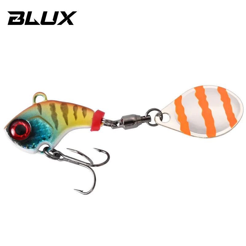 BLUX CYCLONE Tail Spinner 1/4oz 3/8oz Shad Metal Vib Casting Shore Jig Bait Copper Blade Spoon Freshwater Bass Fishing Lure