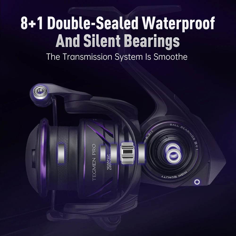 Kingdom Tegmen Pro 6.2:1 Spinning Fishing Reel - Fish & Cheaps | Fishing & Outdoor Gear